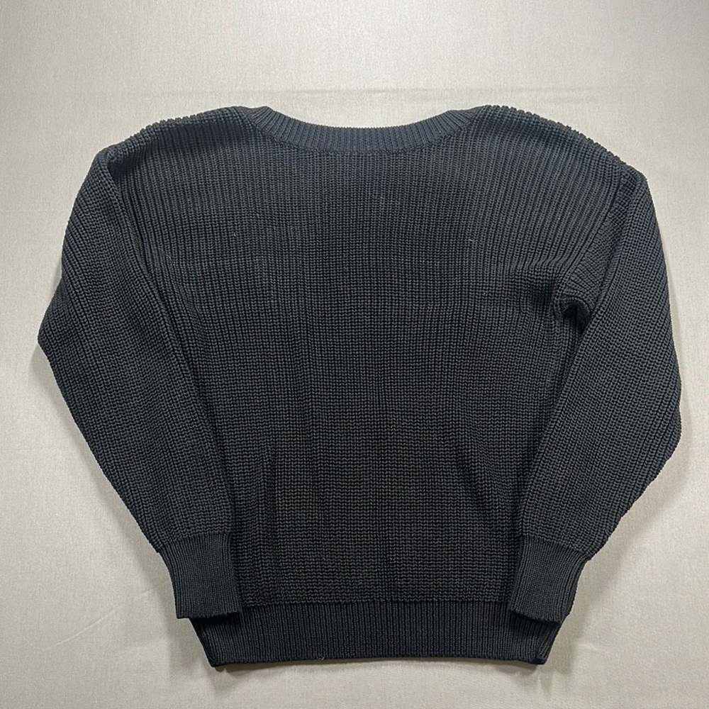 Callahan V-Back Long Sleeve Ribbed Sweater - Womens XS
